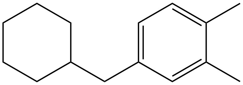 Image of 1,2-dimethyl-4-(cyclohexylmethyl)benzene