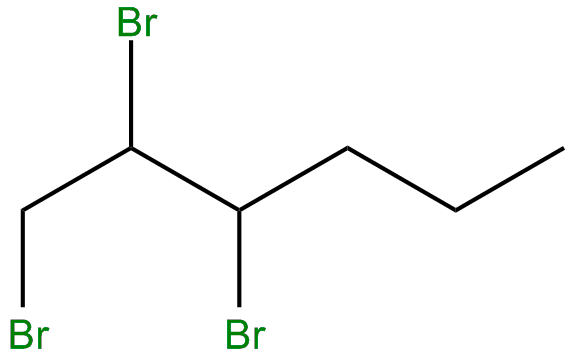 Image of 1,2,3-tribromohexane