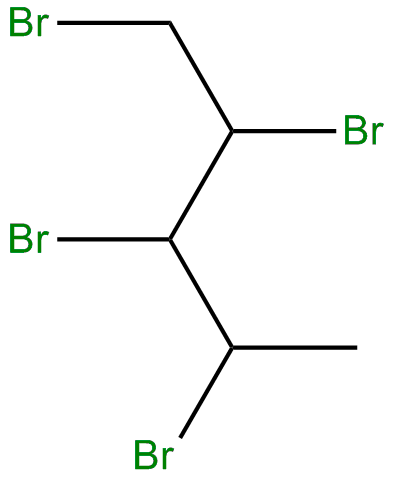 Image of 1,2,3,4-tetrabromopentane