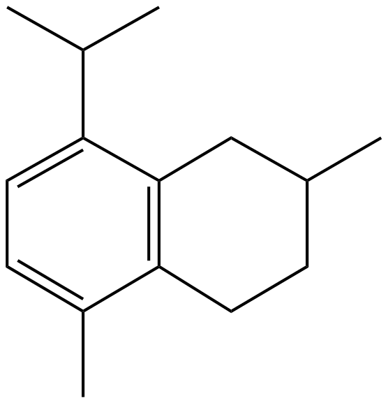 Image of 1,2,3,4-tetrahydro-2,5-dimethyl-8-(1-methylethyl)naphthalene