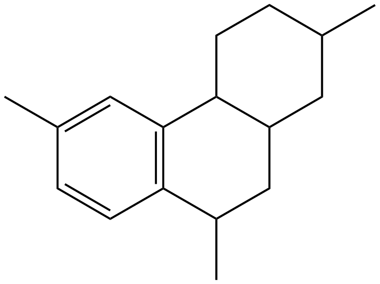 Image of 1,2,3,4,41,9,10,10a-octahydro-2,6,9-trimethylphenanthrene