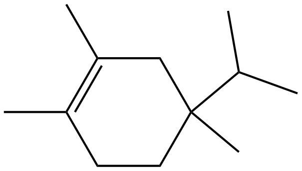 Image of 1,2,4-trimethyl-4-(1-methylethyl)cyclohexene