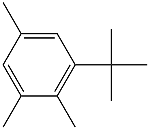 Image of 1,2,4-trimethyl-6-(1,1-dimethylethyl)benzene