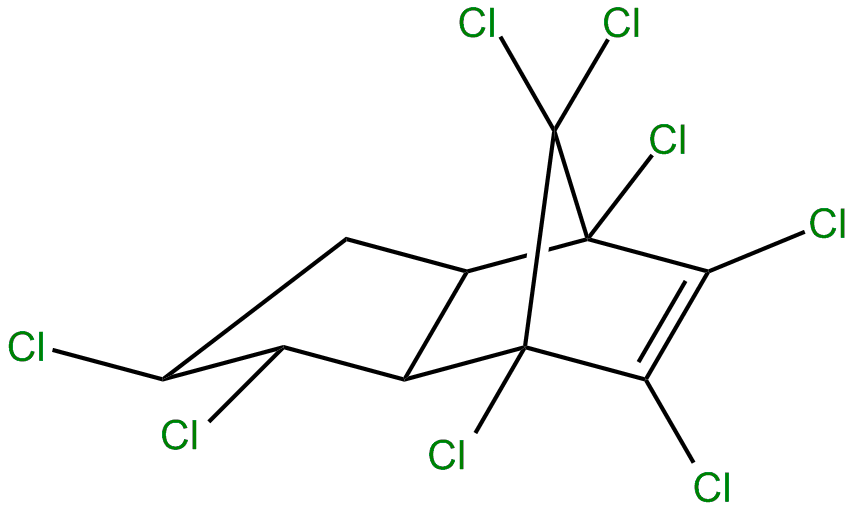 Image of 1,2,4,5,6,7,8,8-octachloro-3a,4,7,7a-tetrahydro-4,7-methanoindan