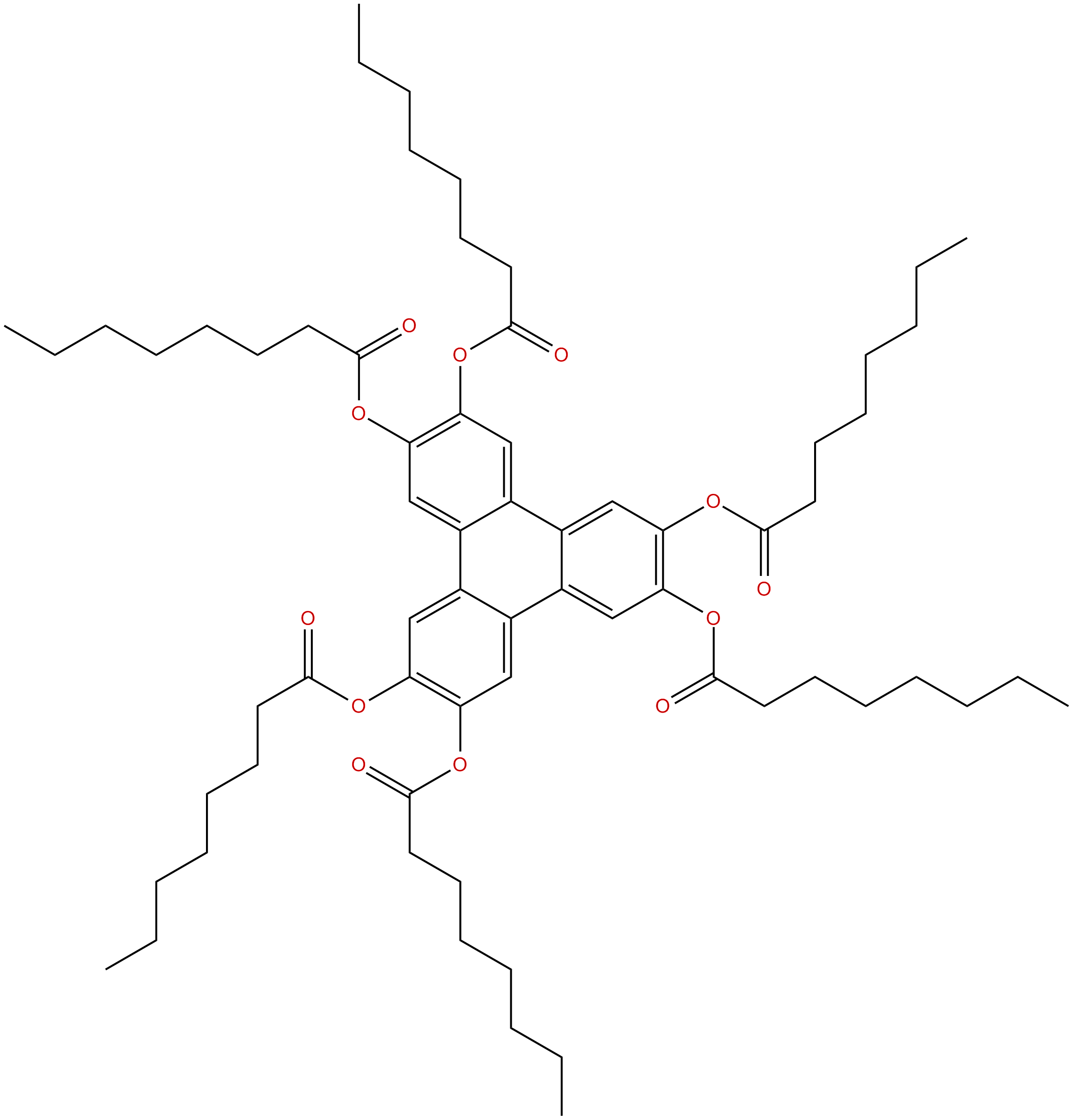Image of 1,2,6,7,10,11-triphenylenehexayl hexa(octanoate)