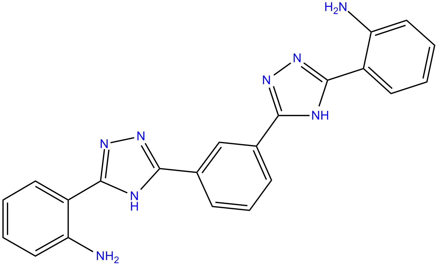 Image of 1,3-bis[5-(o-aminophenyl)-1,2,4-trizaole-3-yl]benzene