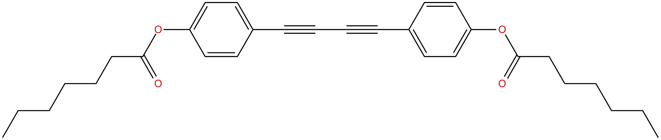Image of 1,3-butadiyne-1,4-diylbis(4,1-phenyleneheptanoate)