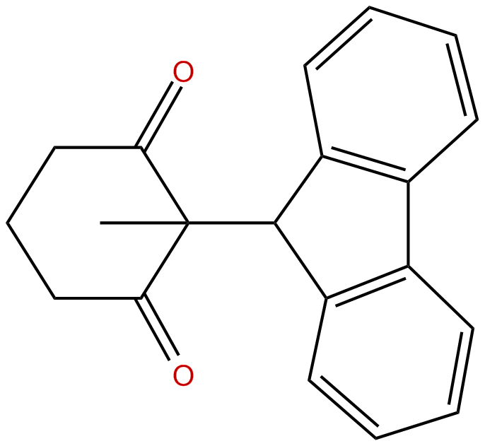 Image of 1,3-cyclohexanedione, 2-(9H-fluoren-9-yl)-2-methyl-
