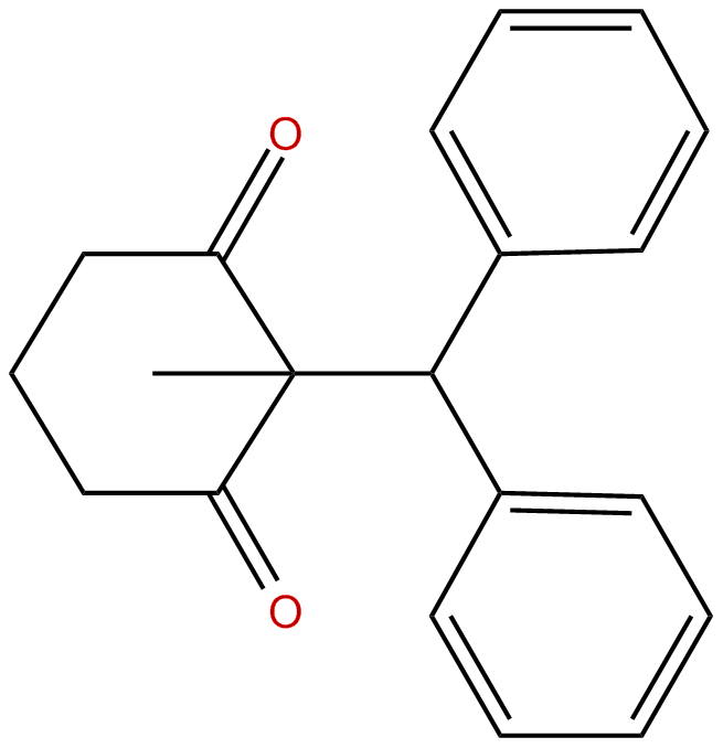 Image of 1,3-cyclohexanedione, 2-(diphenylmethyl)-2-methyl-