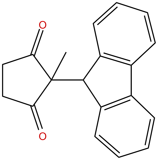 Image of 1,3-cyclopentanedione, 2-(9H-fluoren-9-yl)-2-methyl-