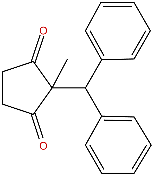 Image of 1,3-cyclopentanedione, 2-(diphenylmethyl)-2-methyl-