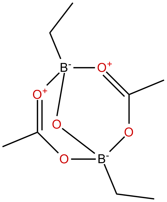 Image of 1,3-diacetoxy-1,3-diethyl-1,3-diboroxane