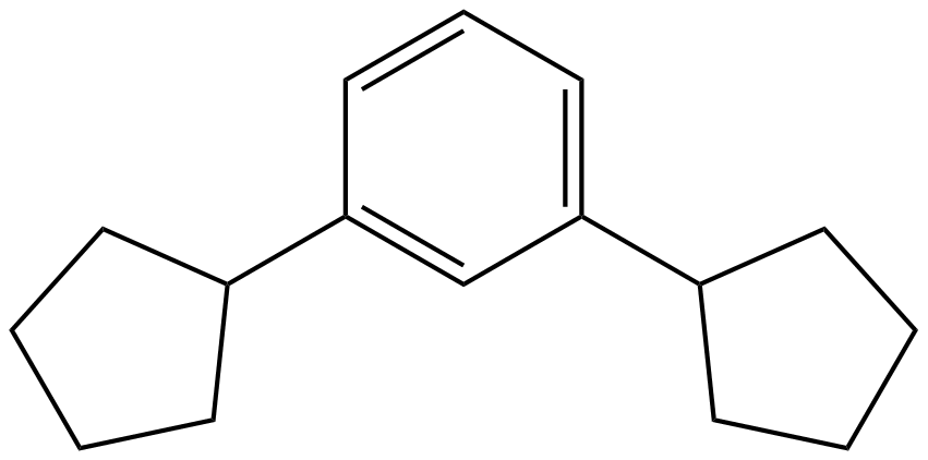 Image of 1,3-dicyclopentylbenzene