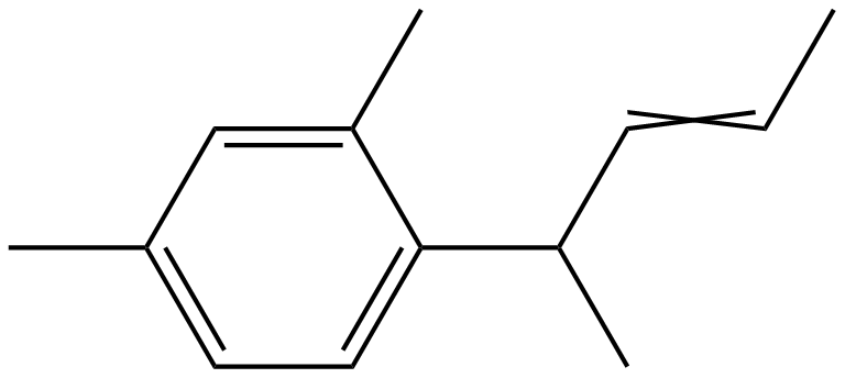 Image of 1,3-dimethyl-4-(1-methyl-2-butenyl)benzene