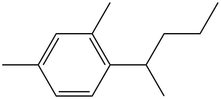 Image of 1,3-dimethyl-4-(1-methylbutyl)benzene