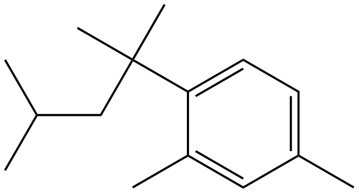 Image of 1,3-dimethyl-4-(1,1,3-trimethylbutyl)benzene