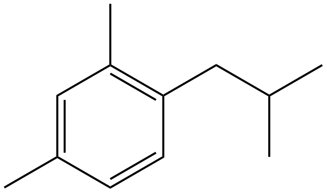 Image of 1,3-dimethyl-4-(2-methylpropyl)benzene