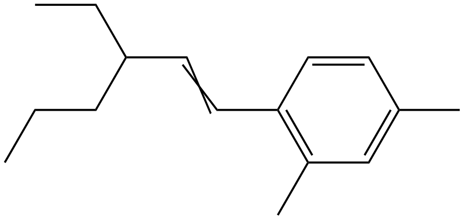 Image of 1,3-dimethyl-4-(3-propyl-1-pentenyl)benzene