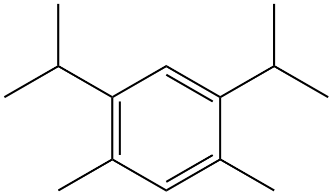 Image of 1,3-dimethyl-4,6-bis(1-methylethyl)benzene