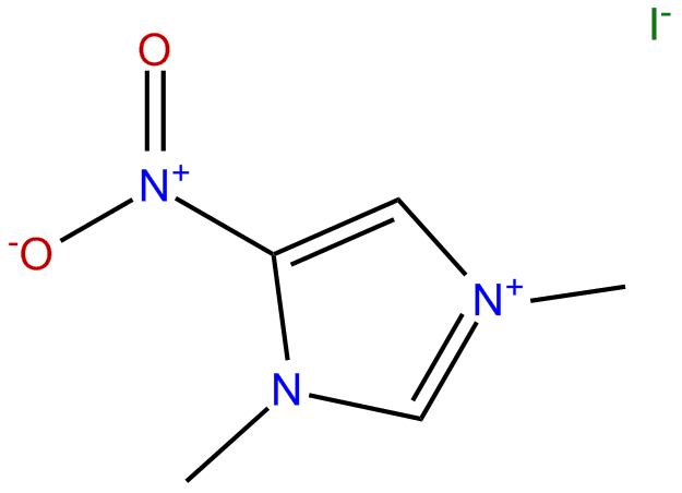 Image of 1,3-dimethyl-5-nitroimidazolium iodide