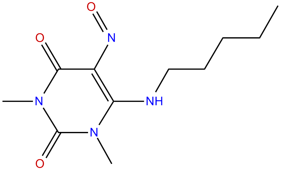 Image of 1,3-dimethyl-5-nitroso-4-(pentylamino)uracil