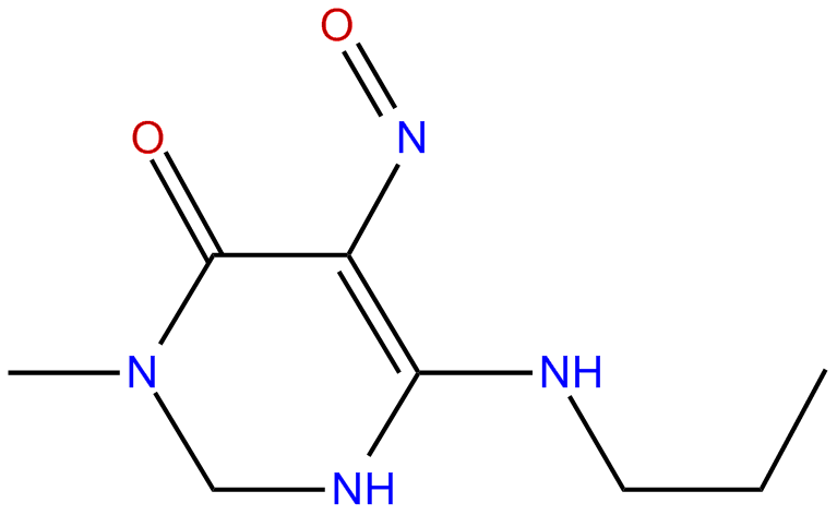 Image of 1,3-dimethyl-5-nitroso-4-(propylamino)uracil