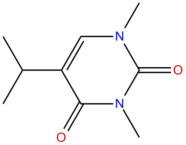 Image of 1,3-dimethyl-5-(1-methylethyl)-2,4(1H,3H)-pyrimidinedione