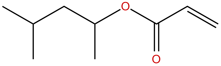 Image of 1,3-dimethylbutyl 2-propenoate