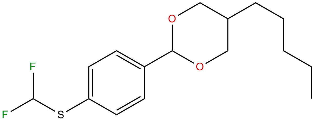 Image of 1,3-dioxane, 2-[4-[(difluoromethyl)thio]phenyl]-5-pentyl-, trans-