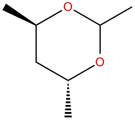 Image of 1,3-dioxane, 2,4,6-trimethyl-, (2.alpha.,4.alpha.,6.beta.)-