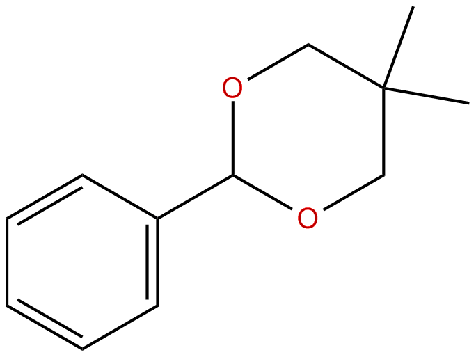 Image of 1,3-dioxane, 5,5-dimethyl-2-phenyl-