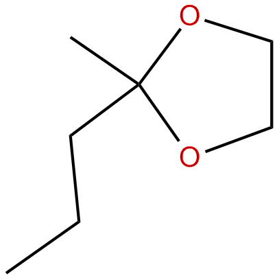 Image of 1,3-dioxolane, 2-methyl-2-propyl-