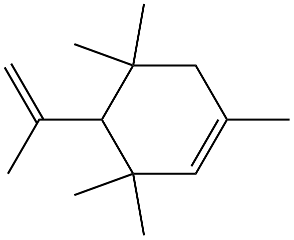 Image of 1,3,3,5,5-pentamethyl-4-(1-methylethenyl)cyclohexene
