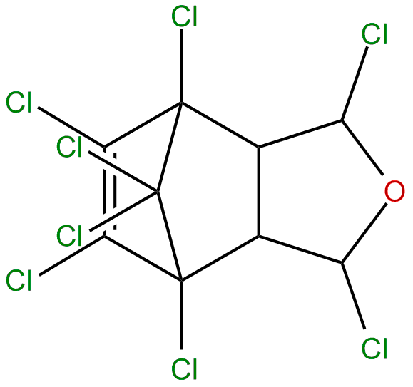 Image of 1,3,4,5,6,7,8,8-octachloro-1,3,3a,4,7,7a-hexahydro-4,7-methanoisobenzofuran