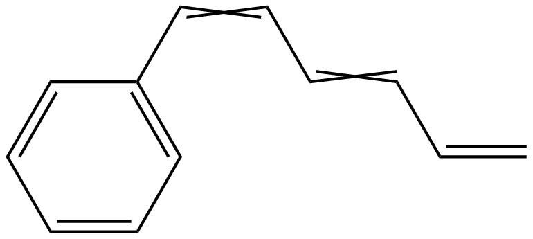 Image of 1,3,5-hexatrienylbenzene