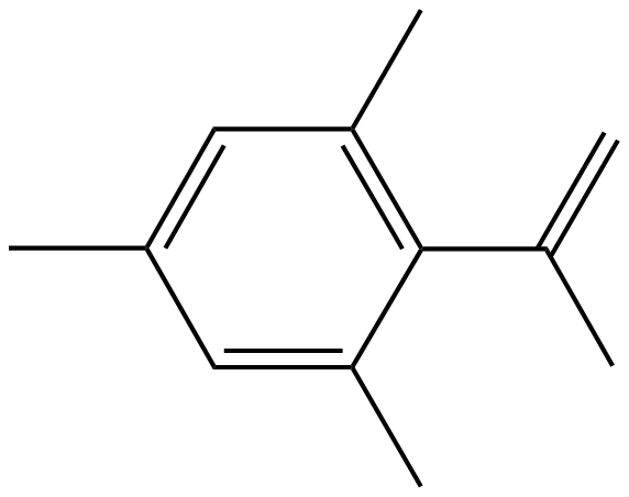 Image of 1,3,5-trimethyl-2-(1-methylethenyl)benzene