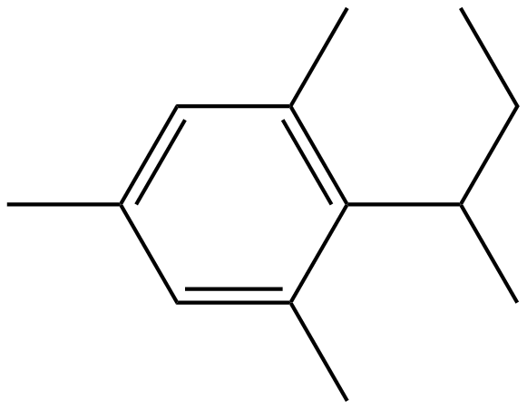Image of 1,3,5-trimethyl-2-(1-methylpropyl)benzene