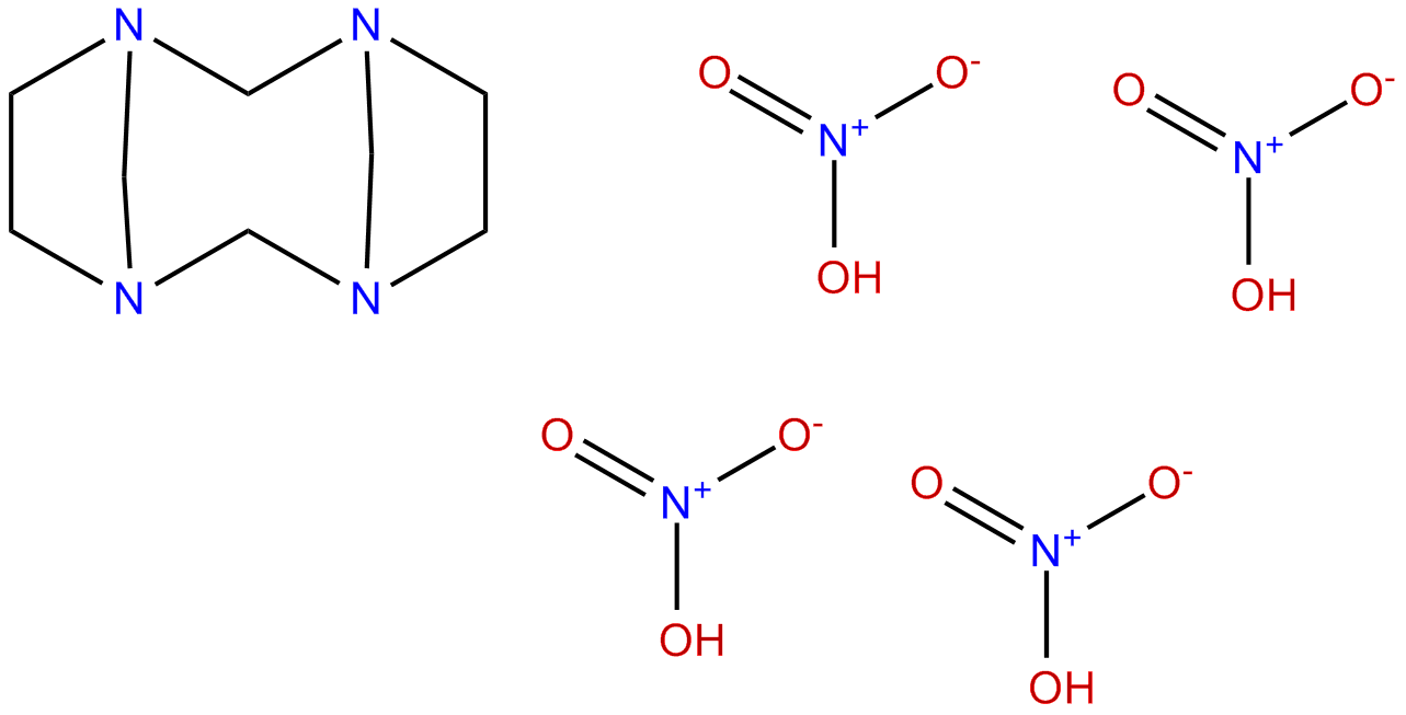 Image of 1,3,6,8-tetraazatricyclo[6.2.1.1]dodecane tetranitrate