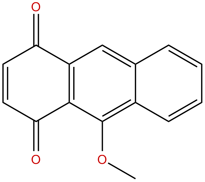 Image of 1,4-anthracenedione, 9-methoxy-