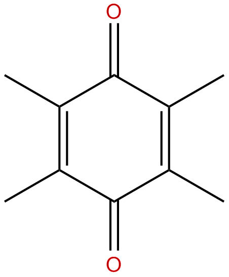 Image of 1,4-benzoquinone, tetramethyl-