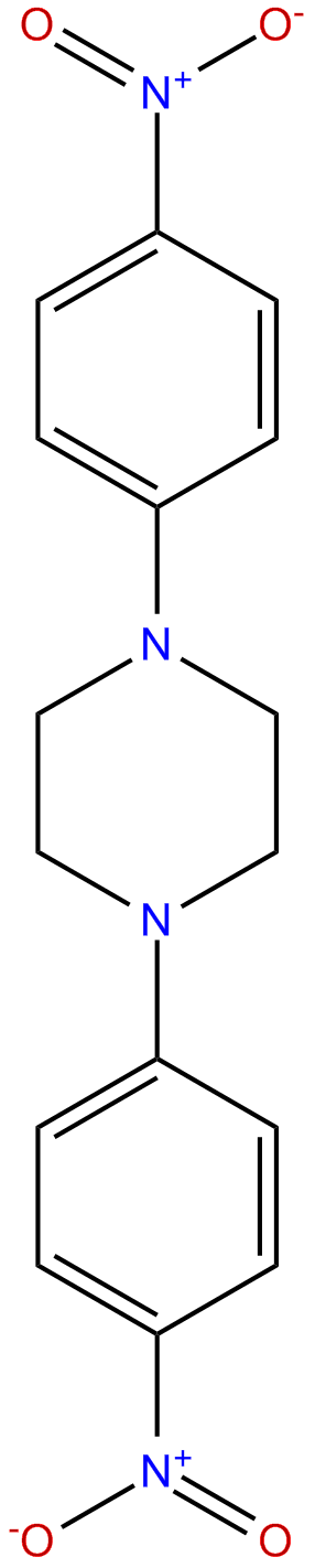 Image of 1,4-bis(p-nitrophenyl)piperazine