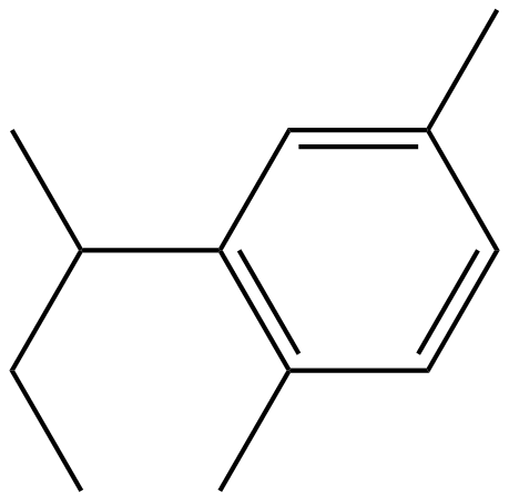 Image of 1,4-dimethyl-2-(1-methylpropyl)benzene