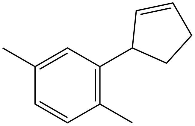 Image of 1,4-dimethyl-2-(2-cyclopentenyl)benzene