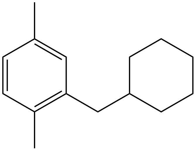 Image of 1,4-dimethyl-3-(cyclohexylmethyl)benzene