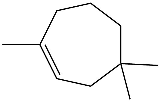 Image of 1,4,4-trimethylcycloheptene