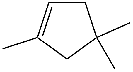 Image of 1,4,4-trimethylcyclopentene
