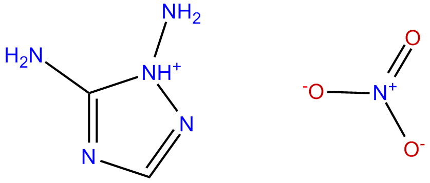 Image of 1,5-diamino-1,2,4-triazolium nitrate