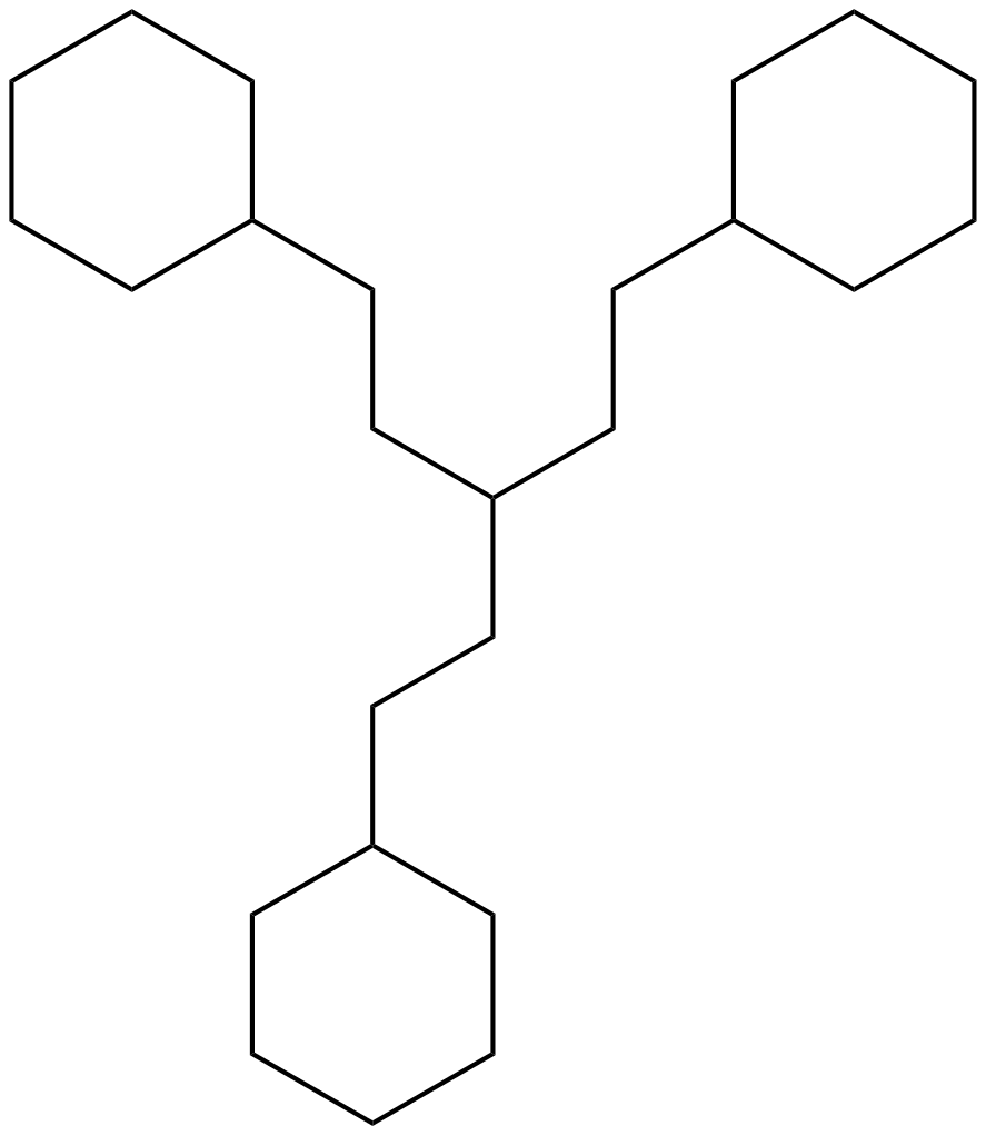 Image of 1,5-dicyclohexyl-3-(2-cyclohexylethyl)pentane