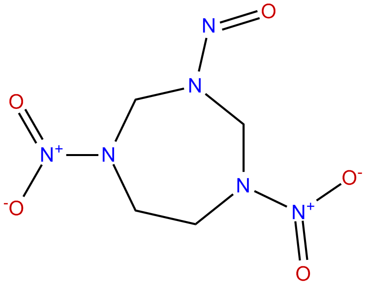 Image of 1,5-dinitro-3-nitroso-1,3,5-triazacycloheptane
