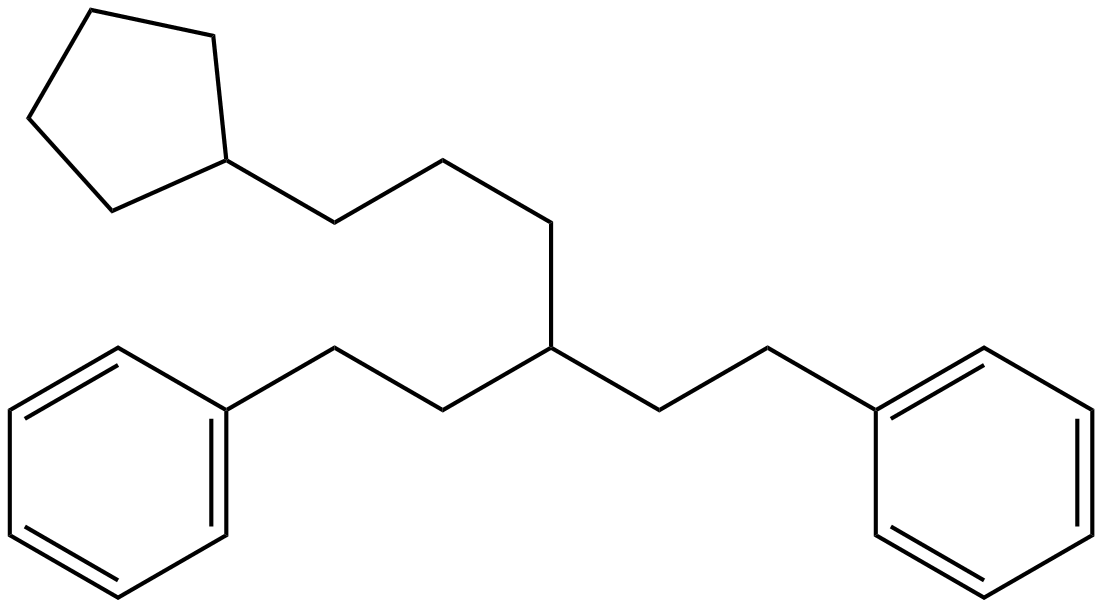 Image of 1,5-diphenyl-3-(3-cyclopentylpropyl)pentane